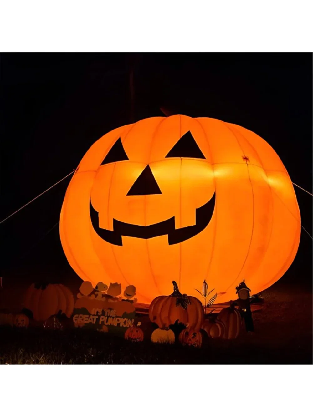 Giant 15Ft Halloween Inflatables Pumpkin Decorations, Blow Up Yard Decorations